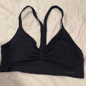 Patagonia Black Sports Bra with Racerback Design